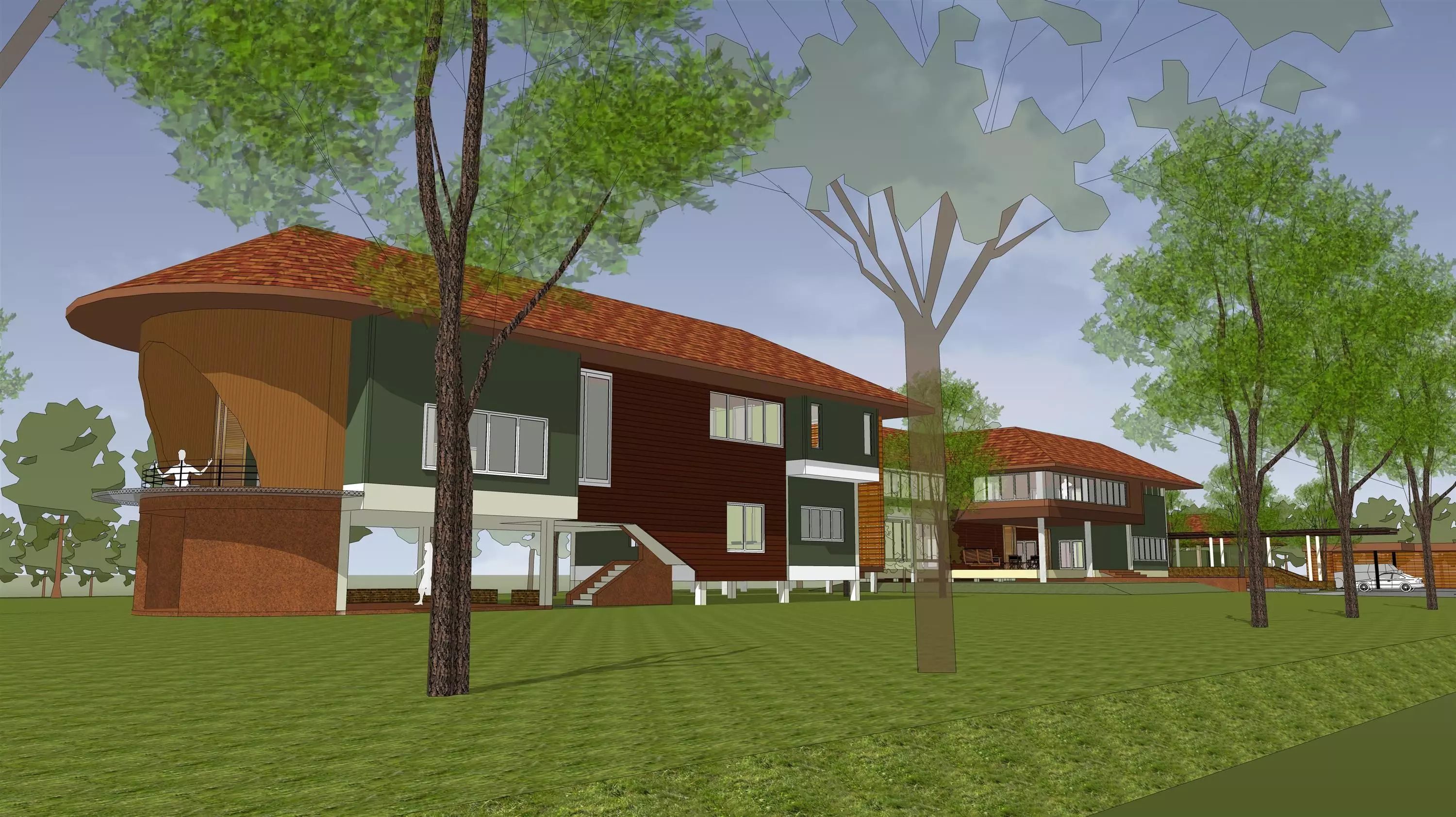 Tropical house 3D model_0