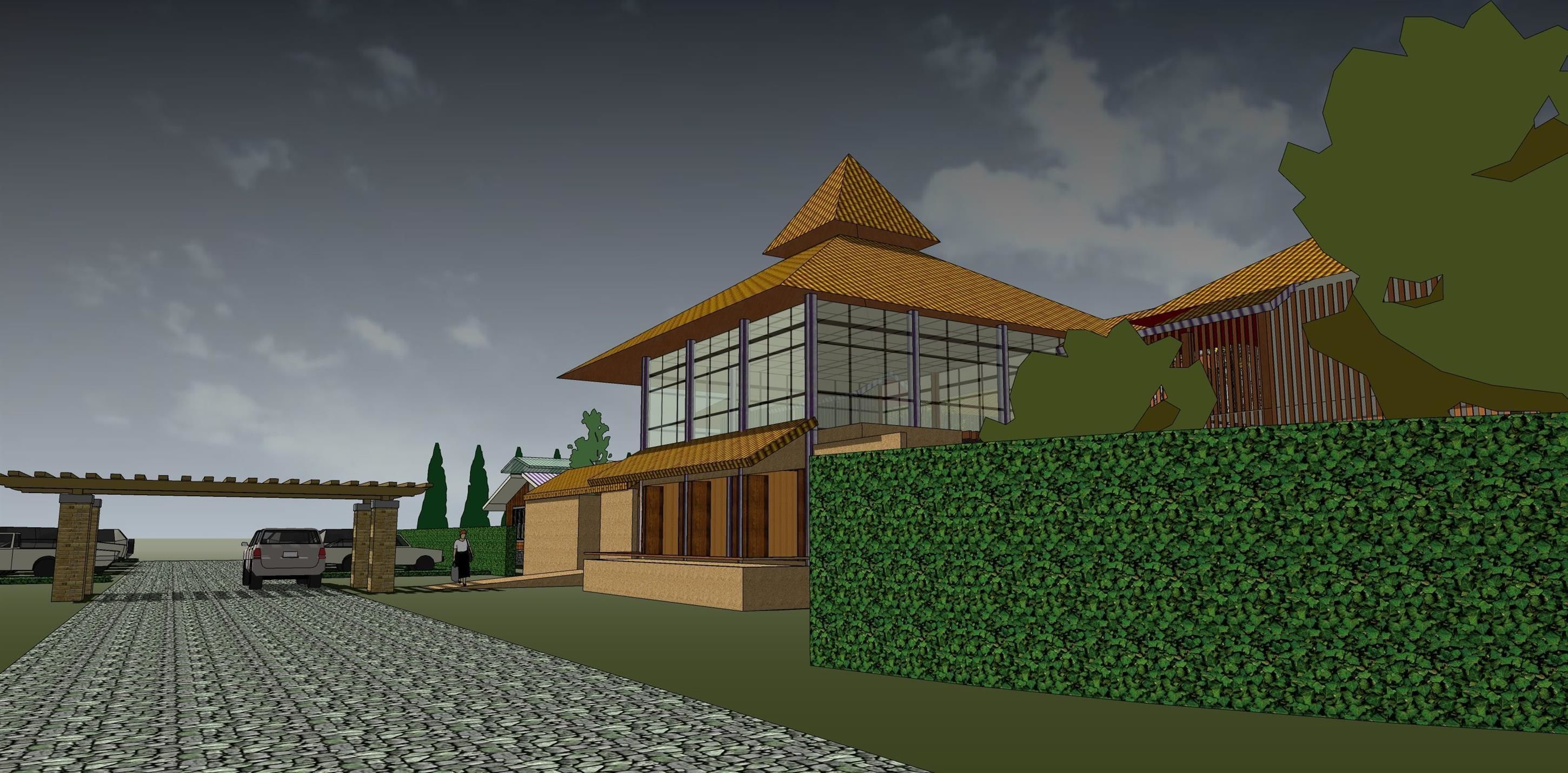 Guest house 3D model_7