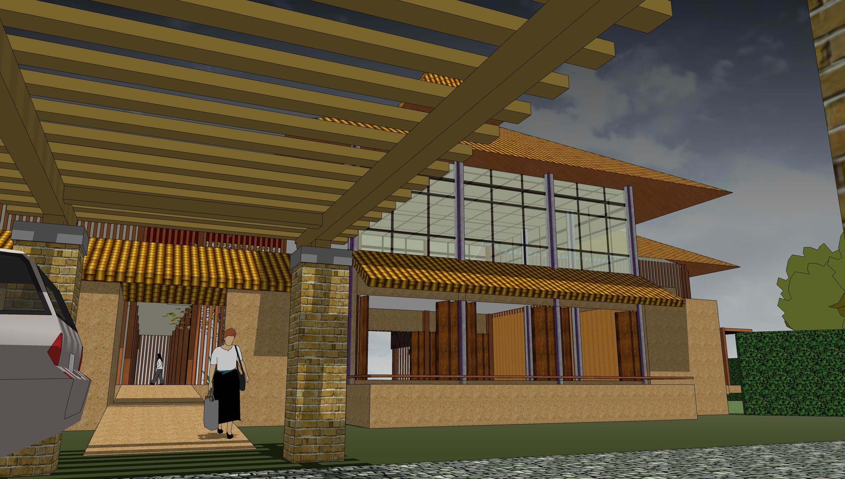 Guest house 3D model_8