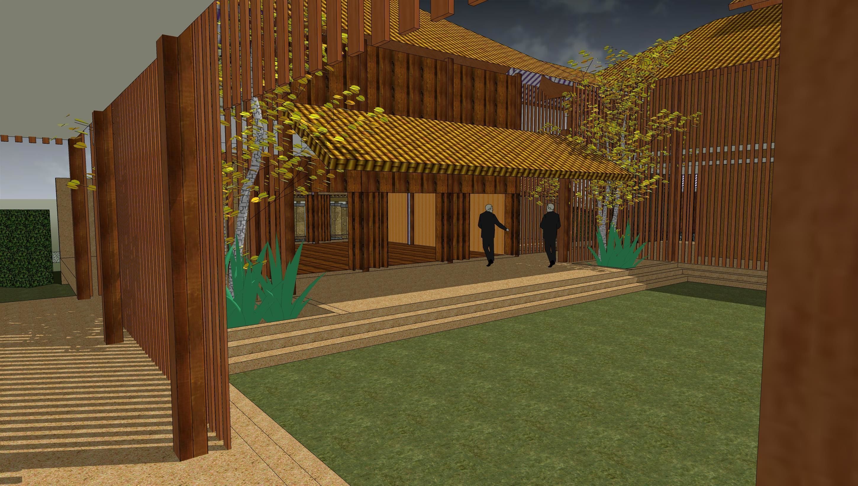 Guest house 3D model_2