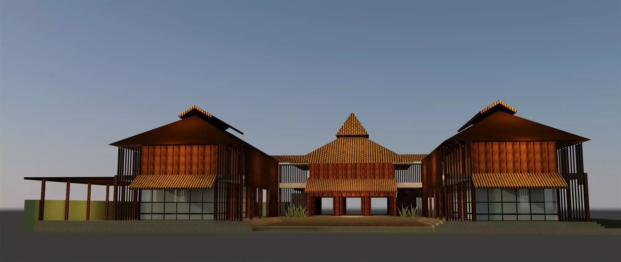 Guest house 3D model_0