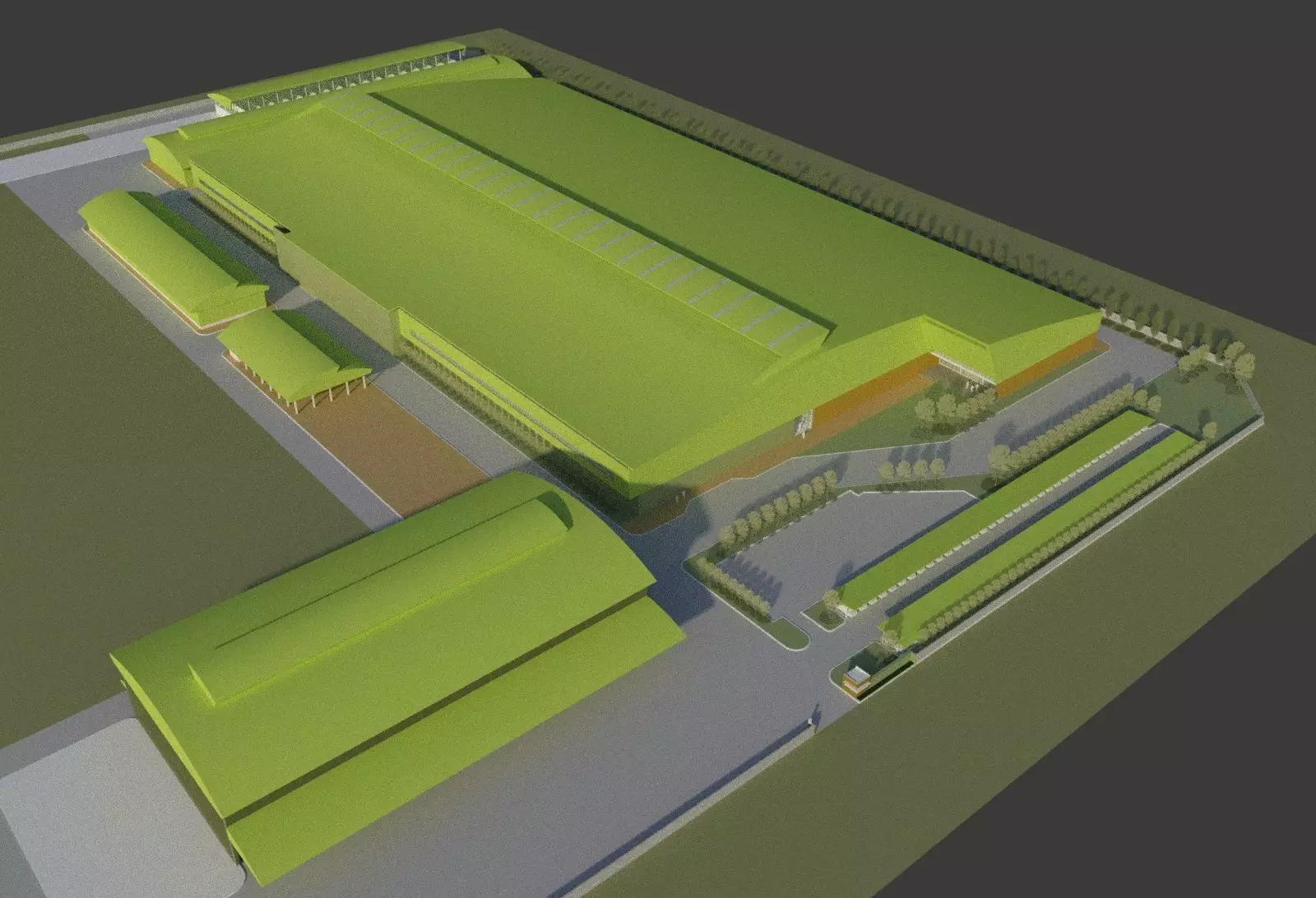 Factory layout -01 3D model