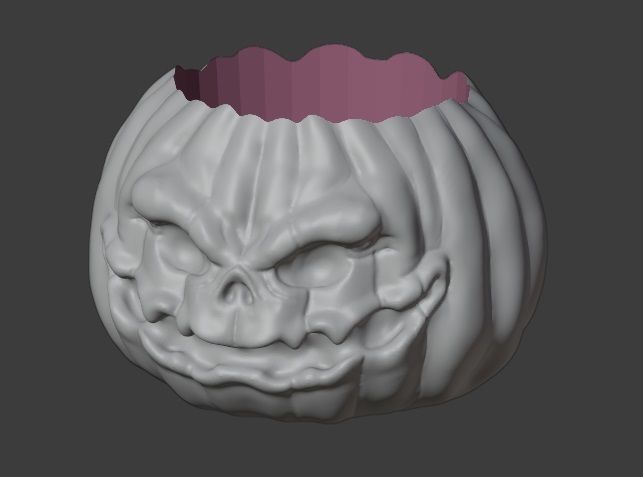 Pumpkin Jar 3D print model_1