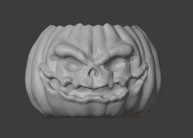 Pumpkin Jar 3D print model_0
