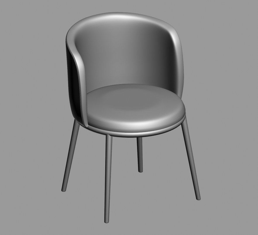 chair 91 3D model_3