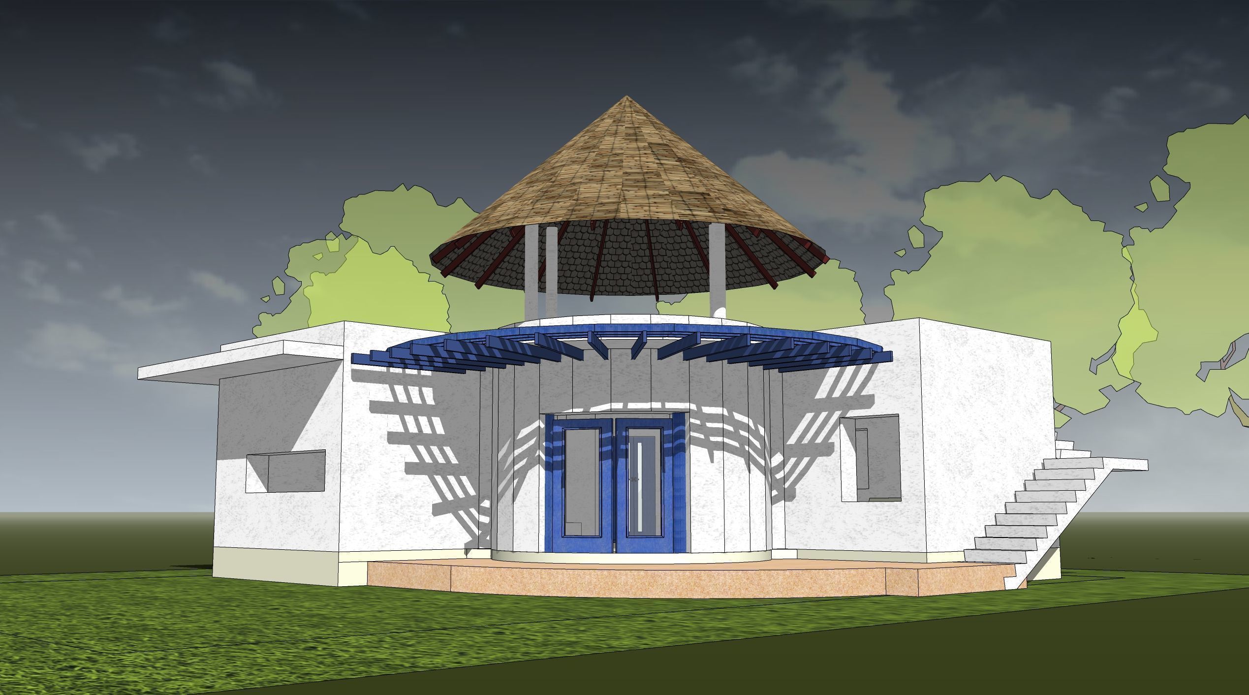 Resort house -02 3D model_4