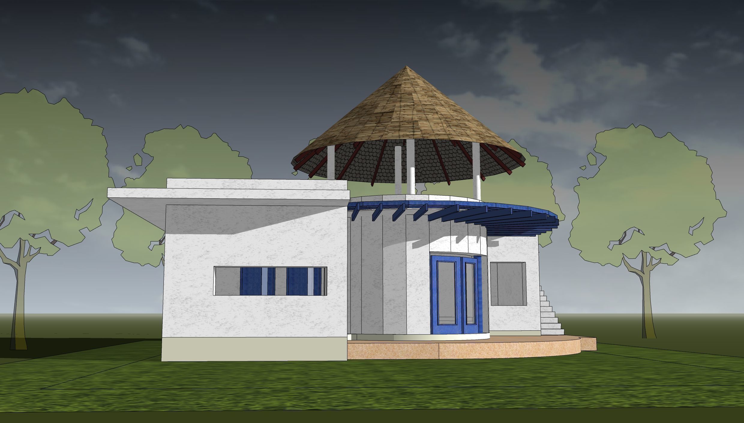 Resort house -02 3D model_3