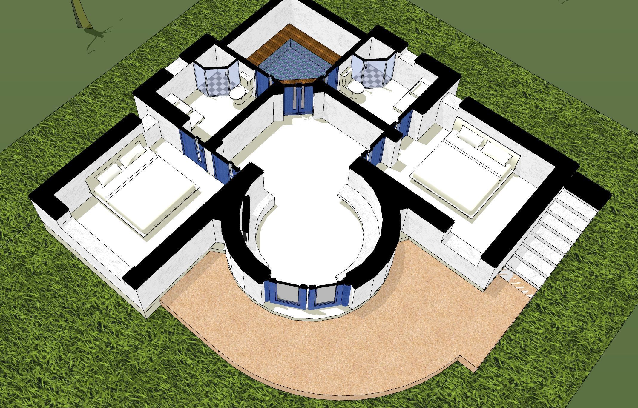 Resort house -02 3D model_1