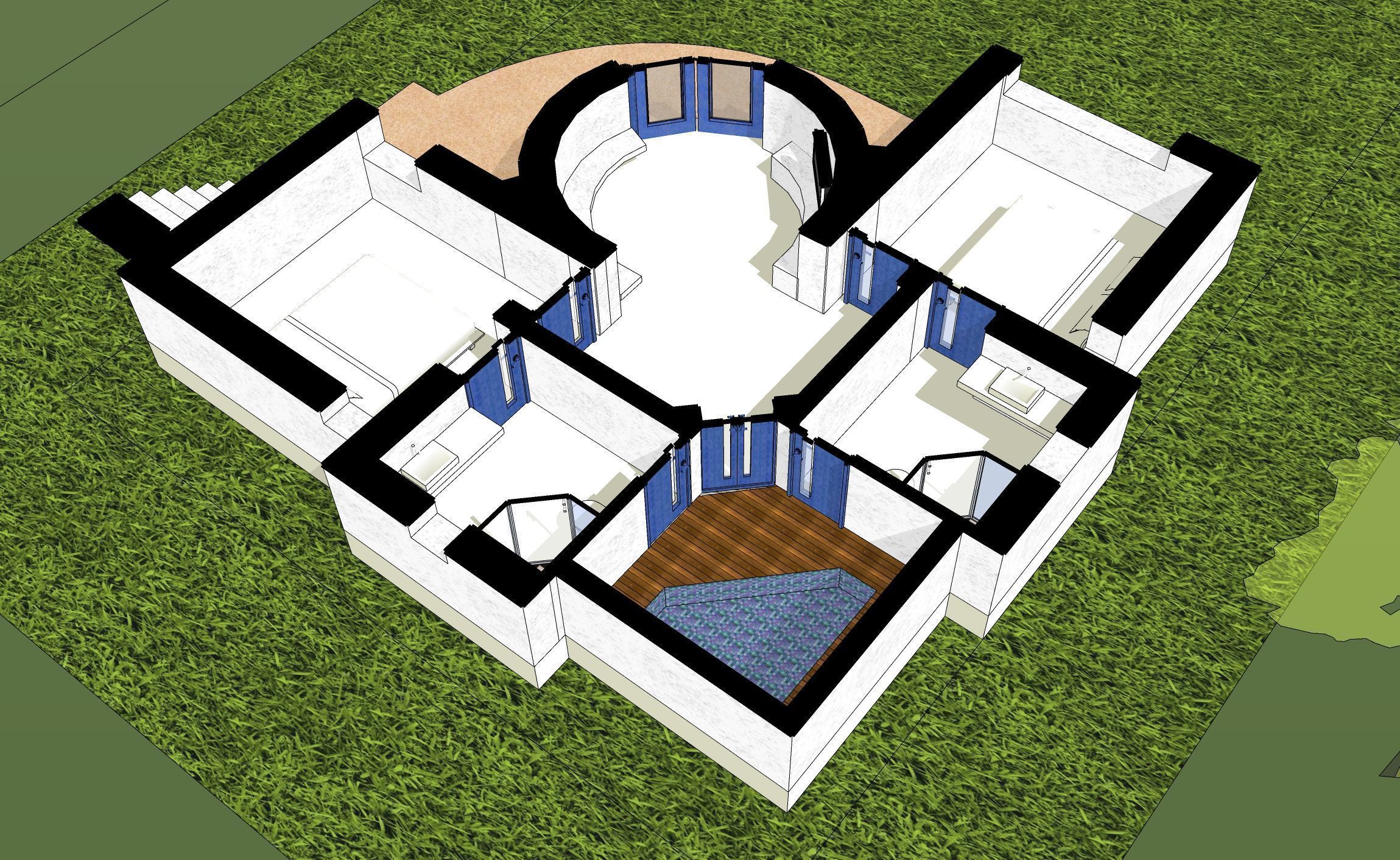 Resort house -02 3D model_2