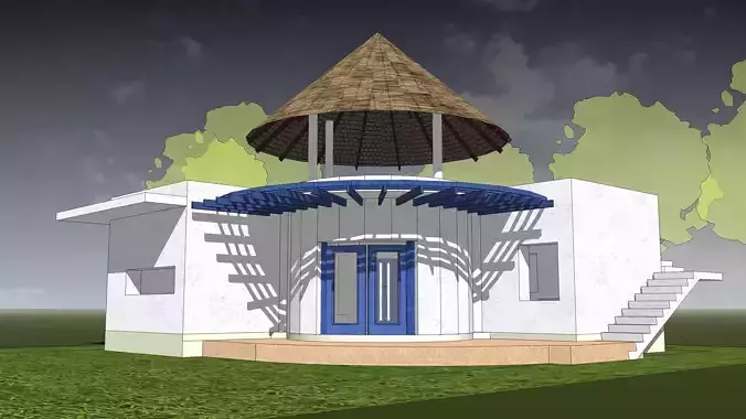 Resort house -02 3D model