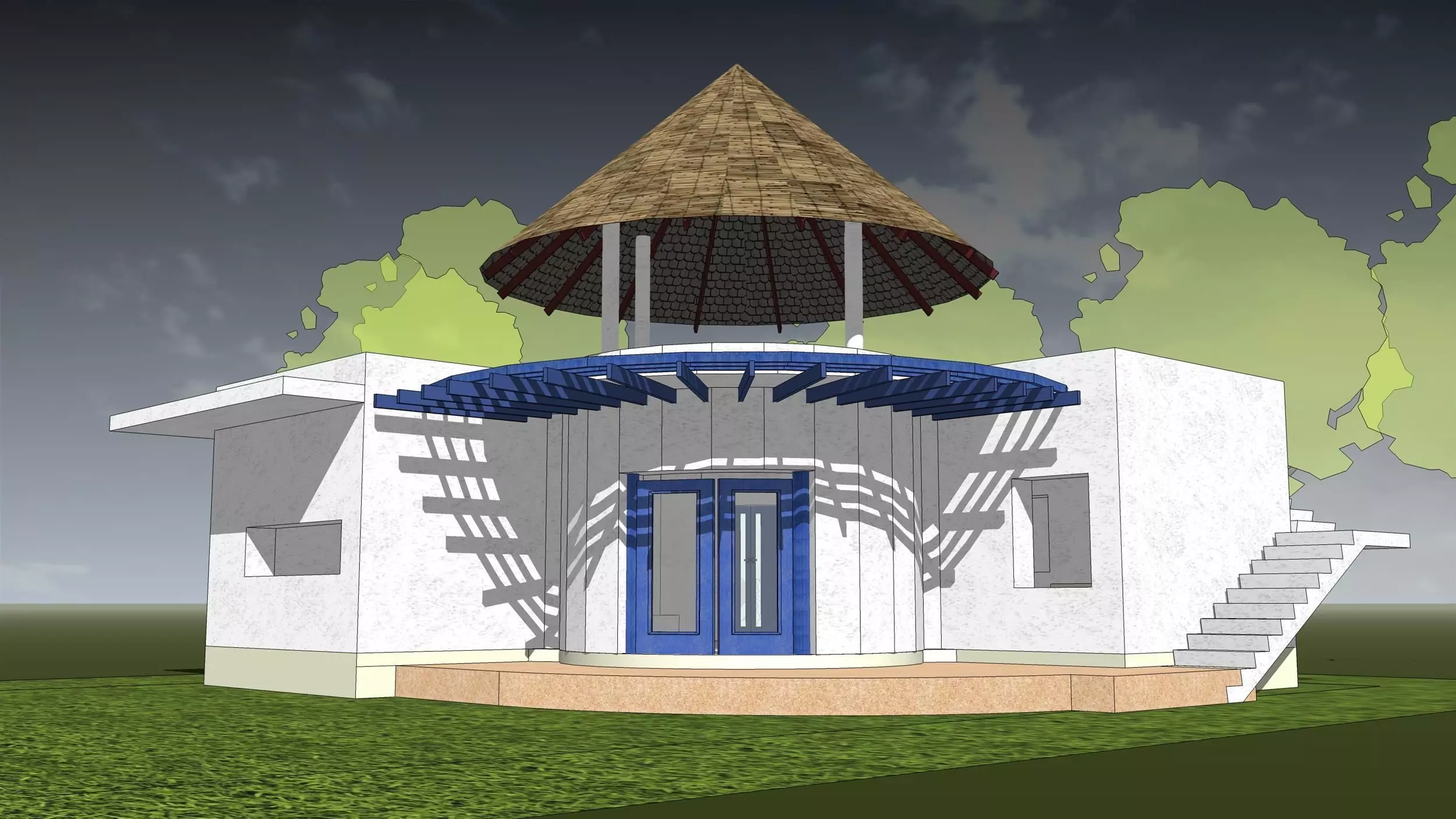 Resort house -02 3D model_0