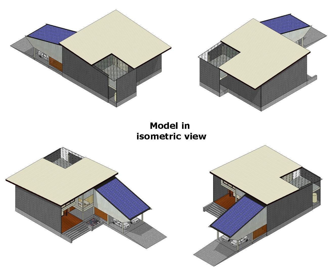 House with apartments around 3D model_8