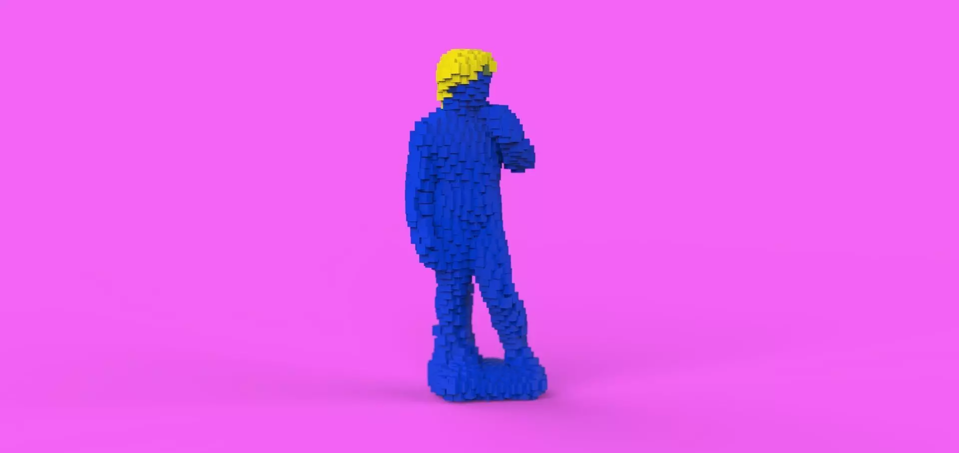 David lego figure Free 3D model