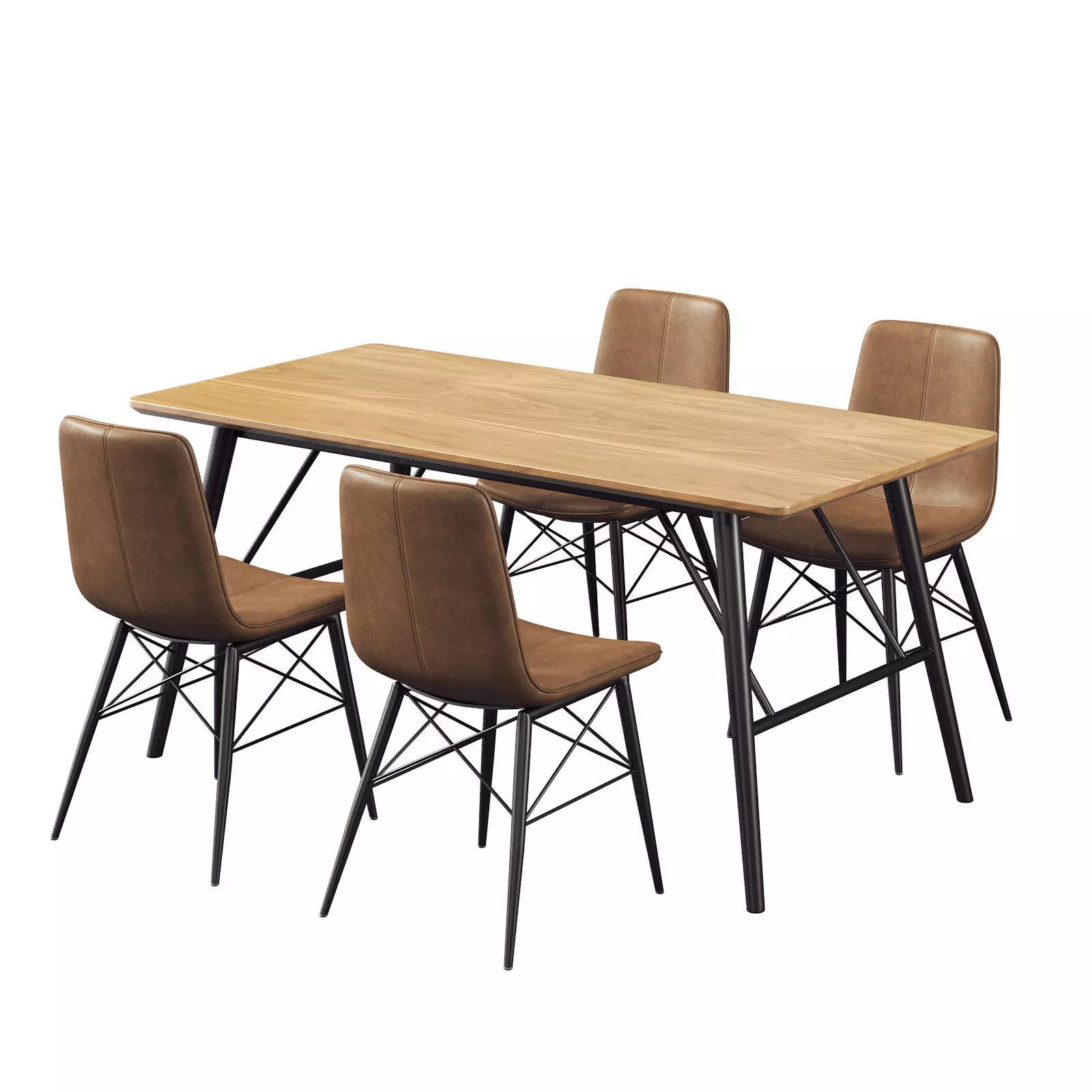 Dining Room Set 277 3D model_0