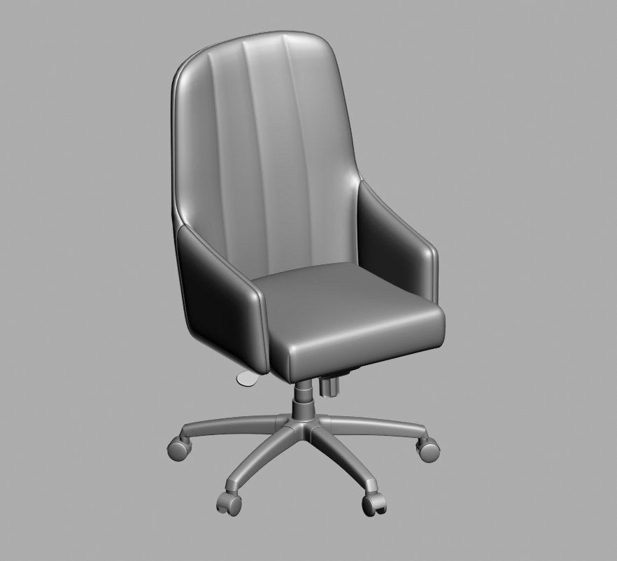 office chair 40 3D model_3