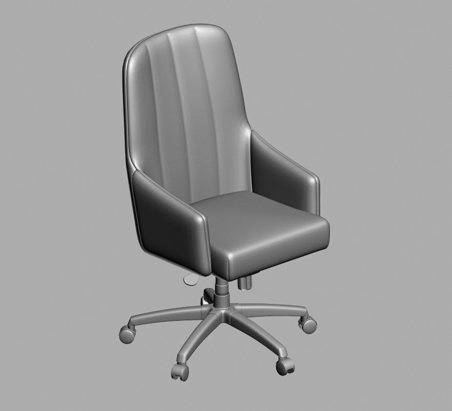 office chair 40 3D model_2
