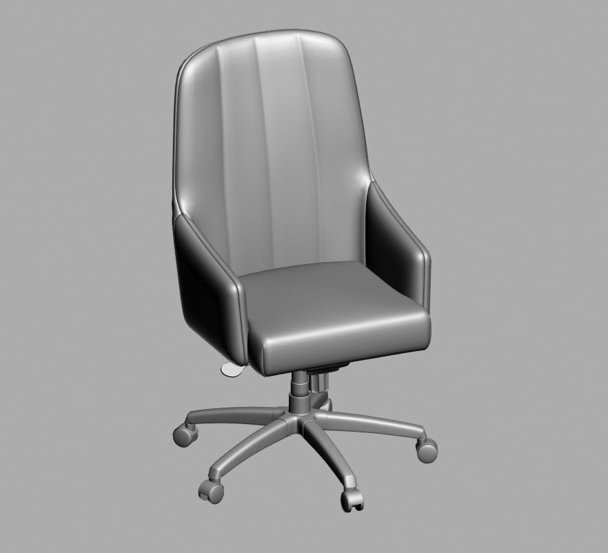 office chair 40 3D model_4