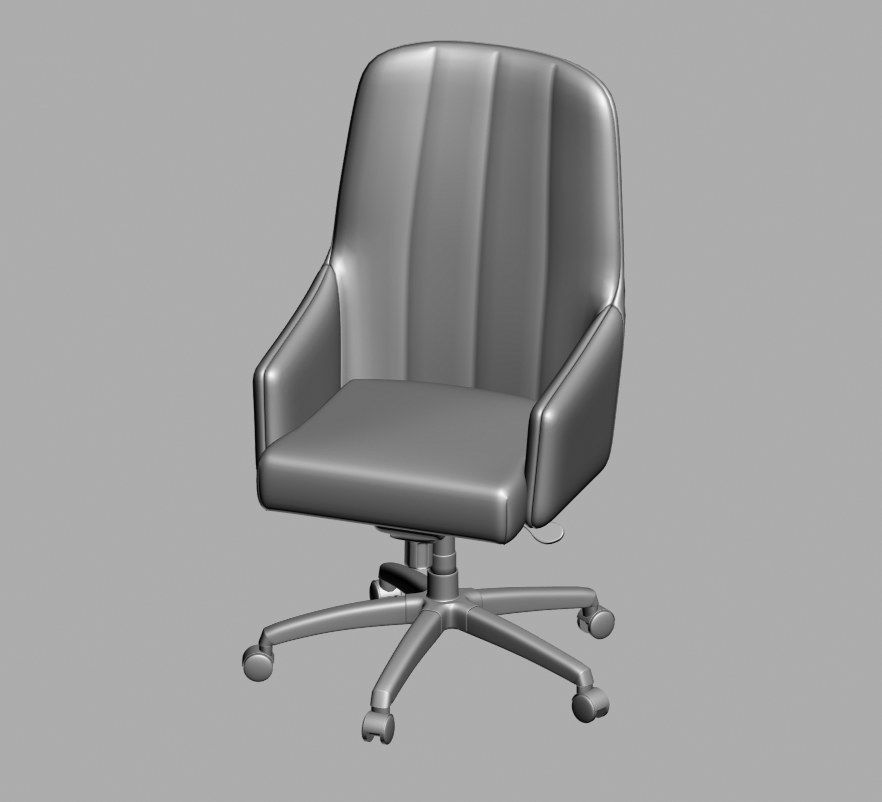office chair 40 3D model_9