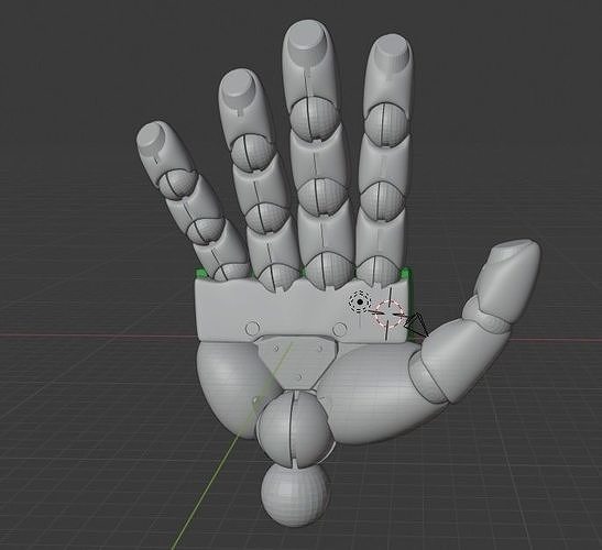 zeon-ms hand for MG 3D print model
