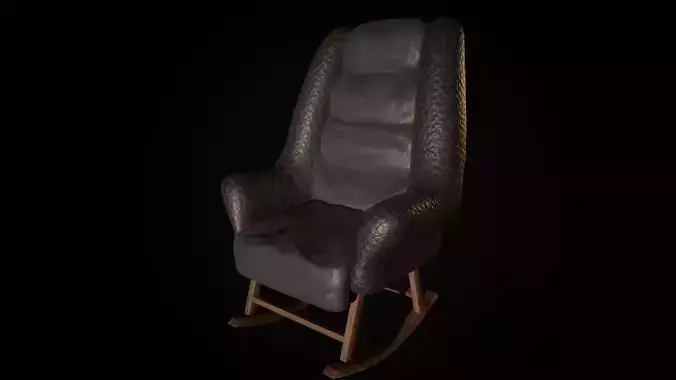 leather rocking chair