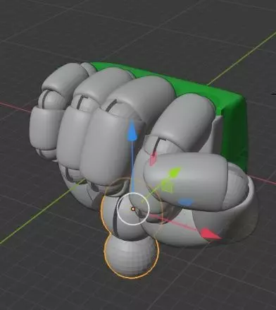 zeon hand 2 for MG 3D print model_0
