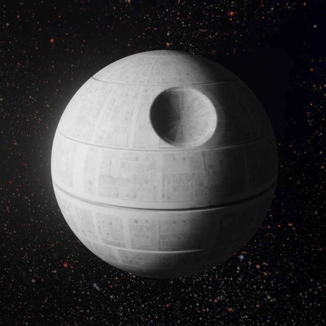 Death Star 3D model Free 3D model_0