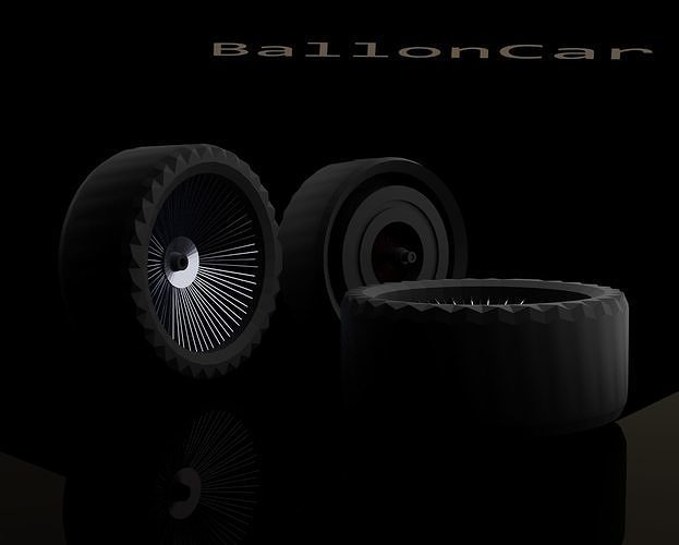Car Tires Free low-poly 3D model