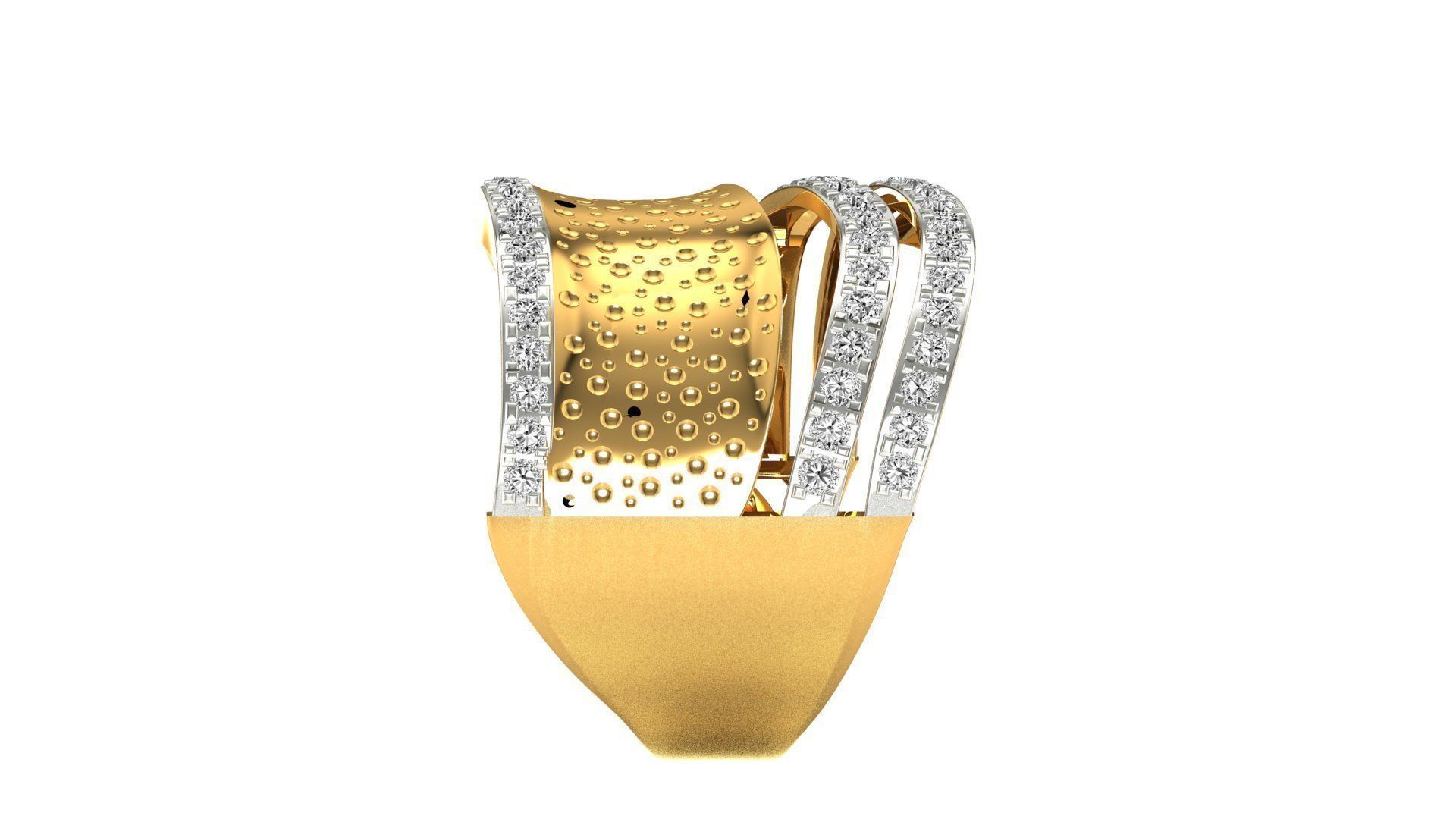 Ring-120 diamond eternity ring gold 3D print model_16