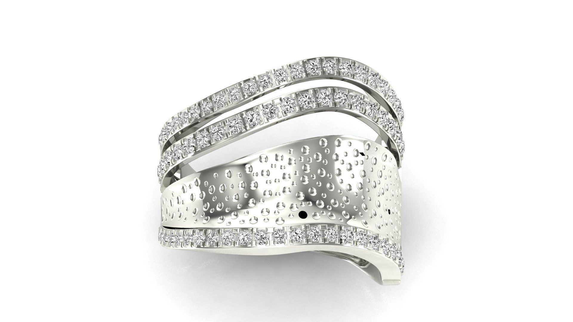 Ring-120 diamond eternity ring gold 3D print model_20