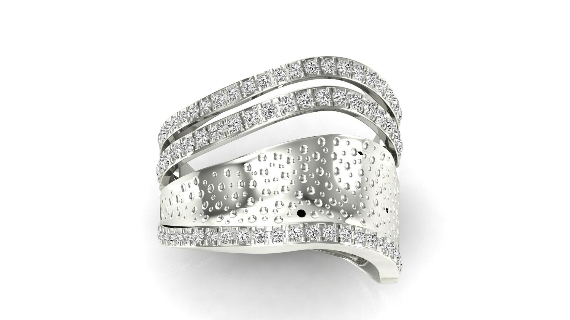 Ring-120 diamond eternity ring gold 3D print model_21