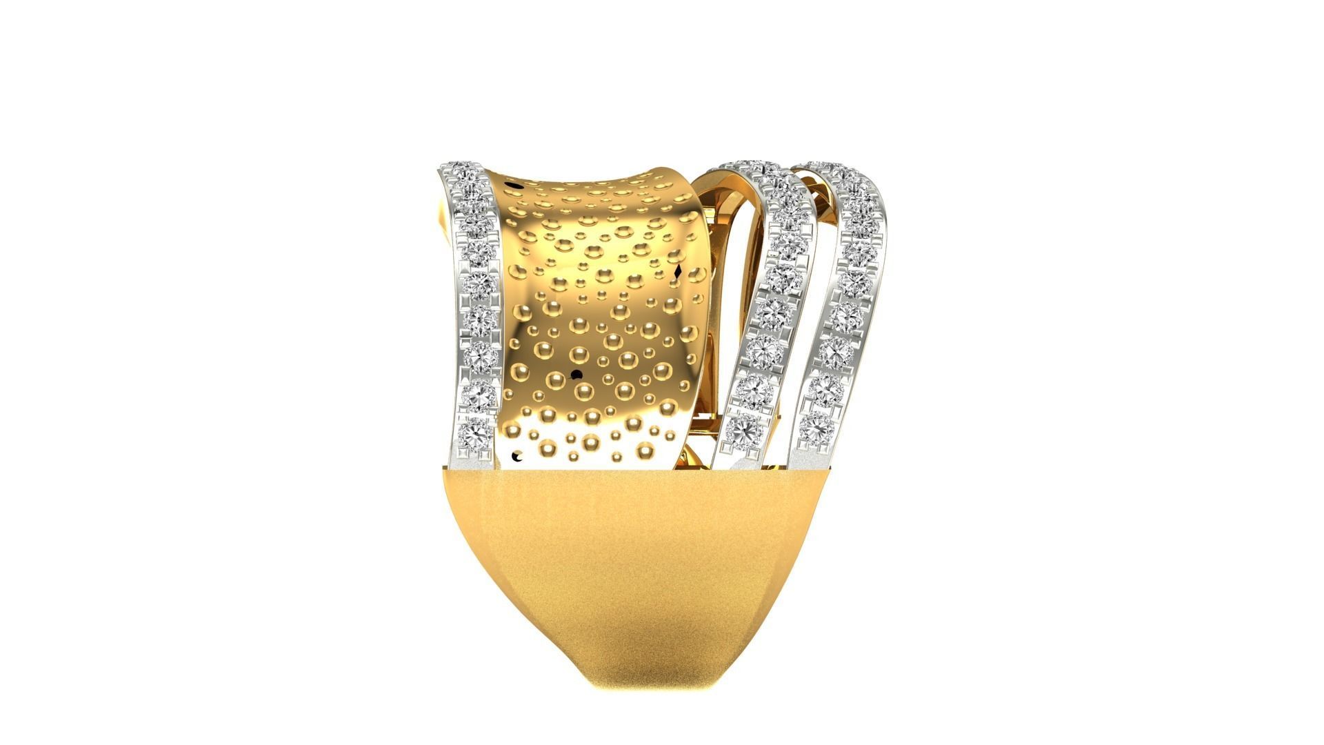 Ring-120 diamond eternity ring gold 3D print model_17