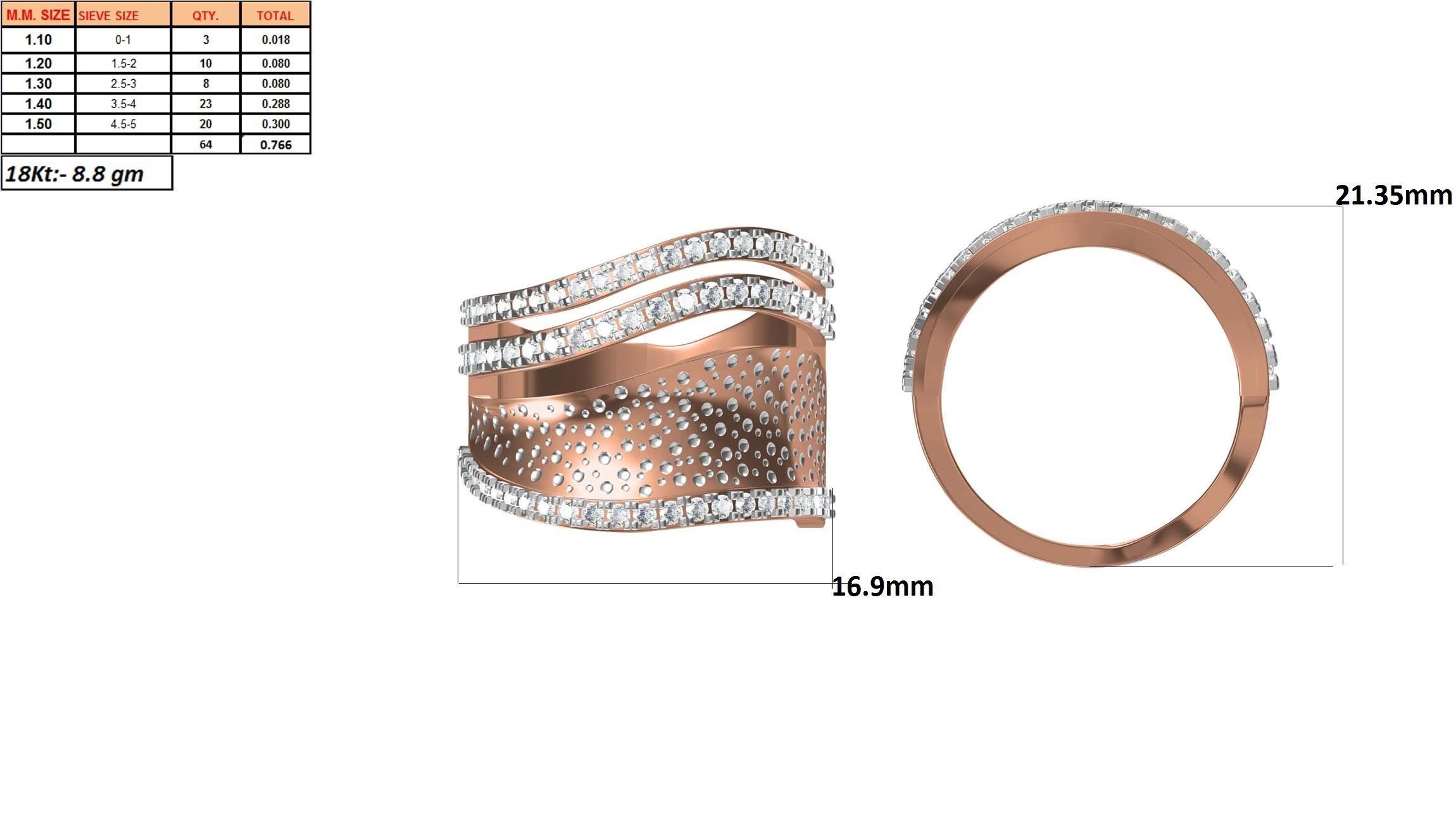 Ring-120 diamond eternity ring gold 3D print model_24