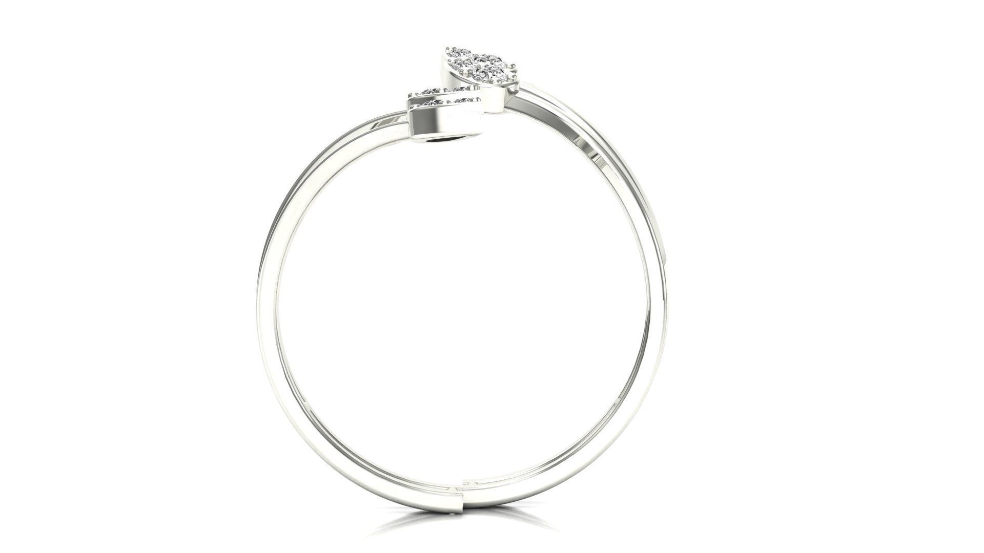 Ring-120 arrow diamond bangle 3D print model_8