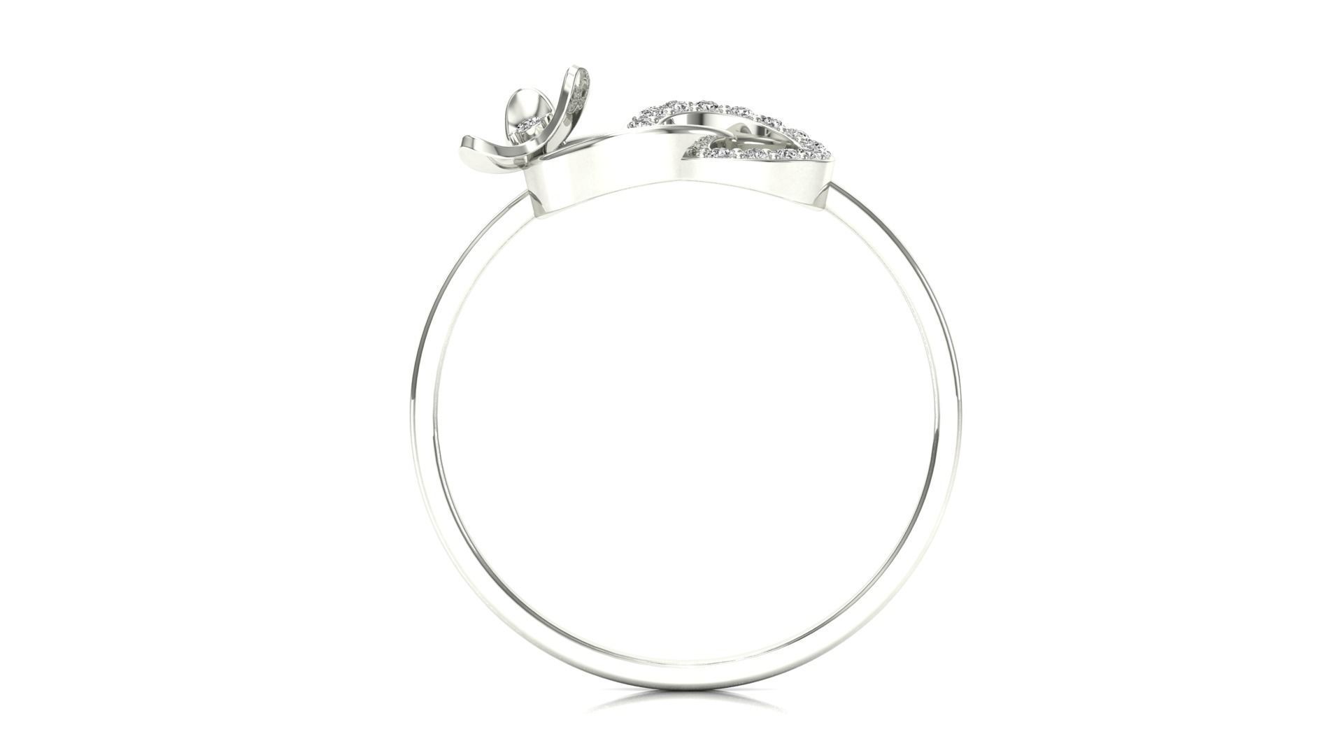 Ring-116 diamond ring gold 3D print model_9