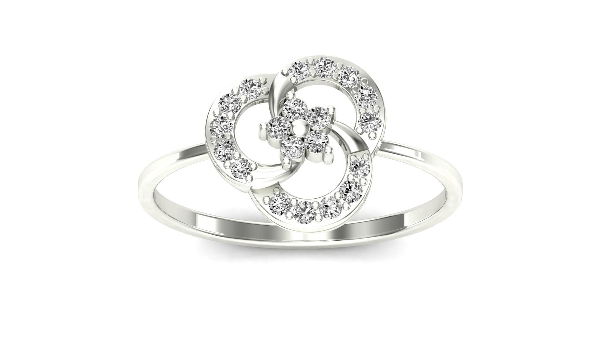 Ring-71 diamond ring gold 3D print model_21