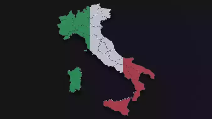 Political Map of Italy
