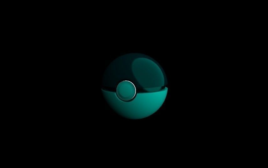Pokemon ball 3D model_3
