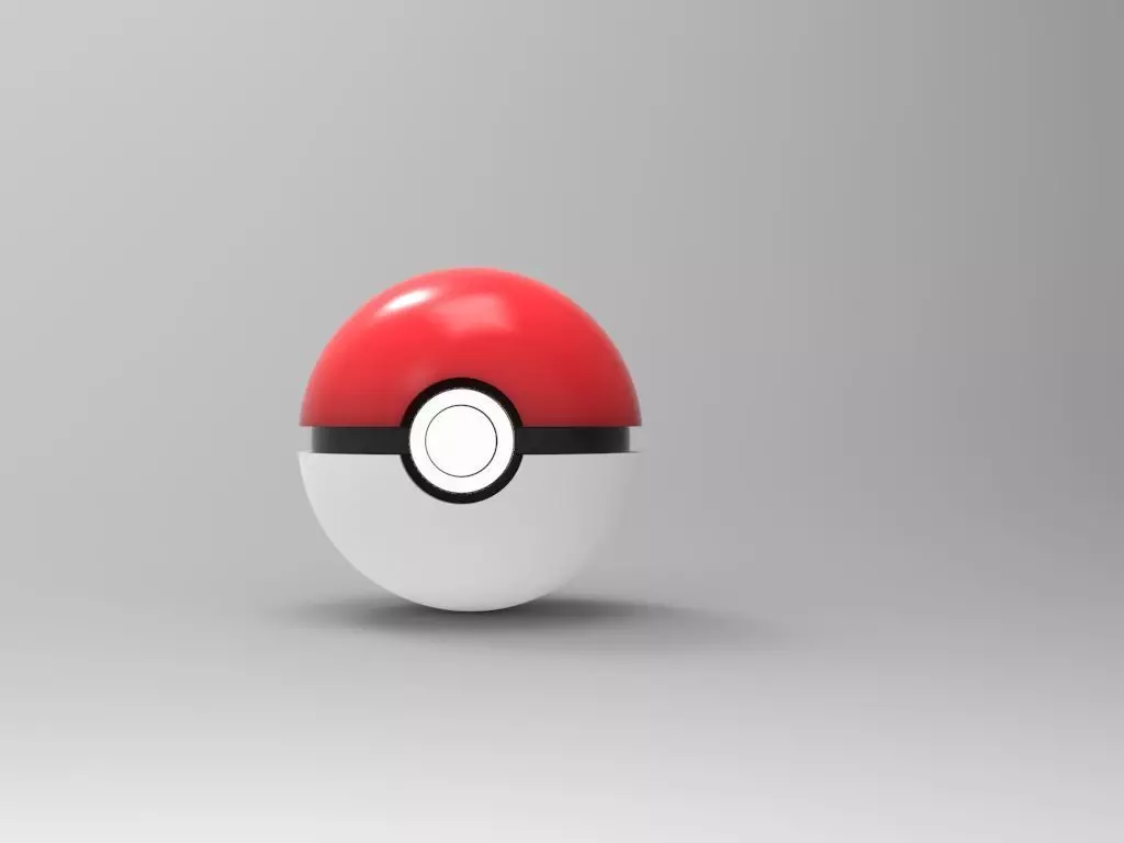 Pokemon ball 3D model_0