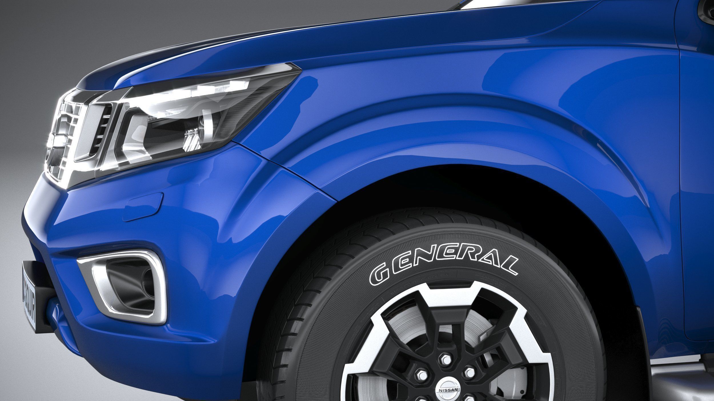 Nissan Navara DoubleCab 2020 3D model_3