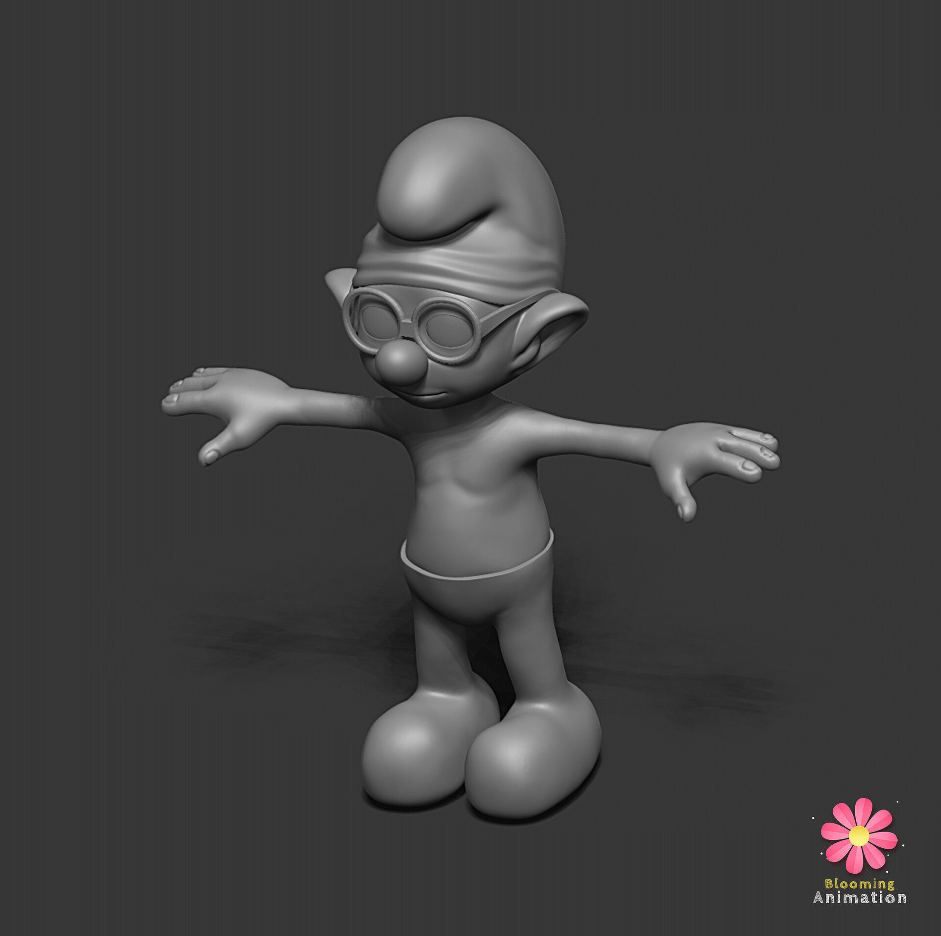 Brainy Smurf 3D print model_1