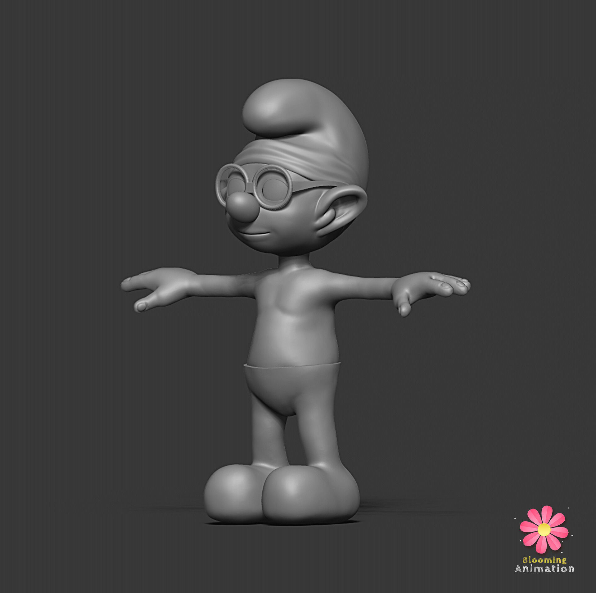 Brainy Smurf 3D print model_2