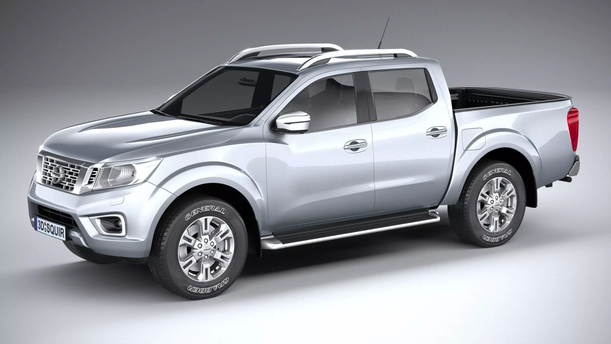 Nissan Navara DoubleCab regular 2020 3D model_0