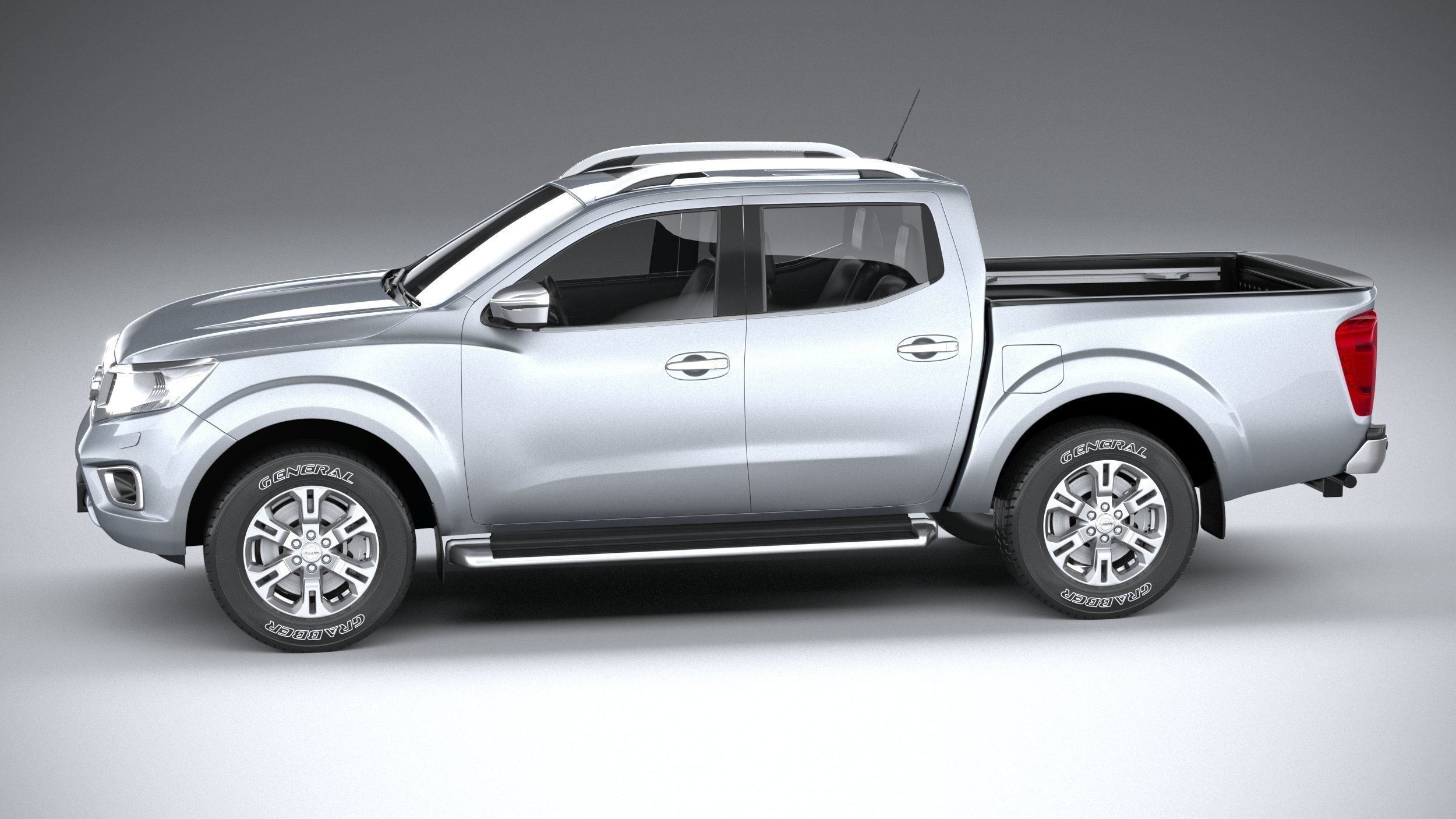 Nissan Navara DoubleCab regular 2020 3D model_8