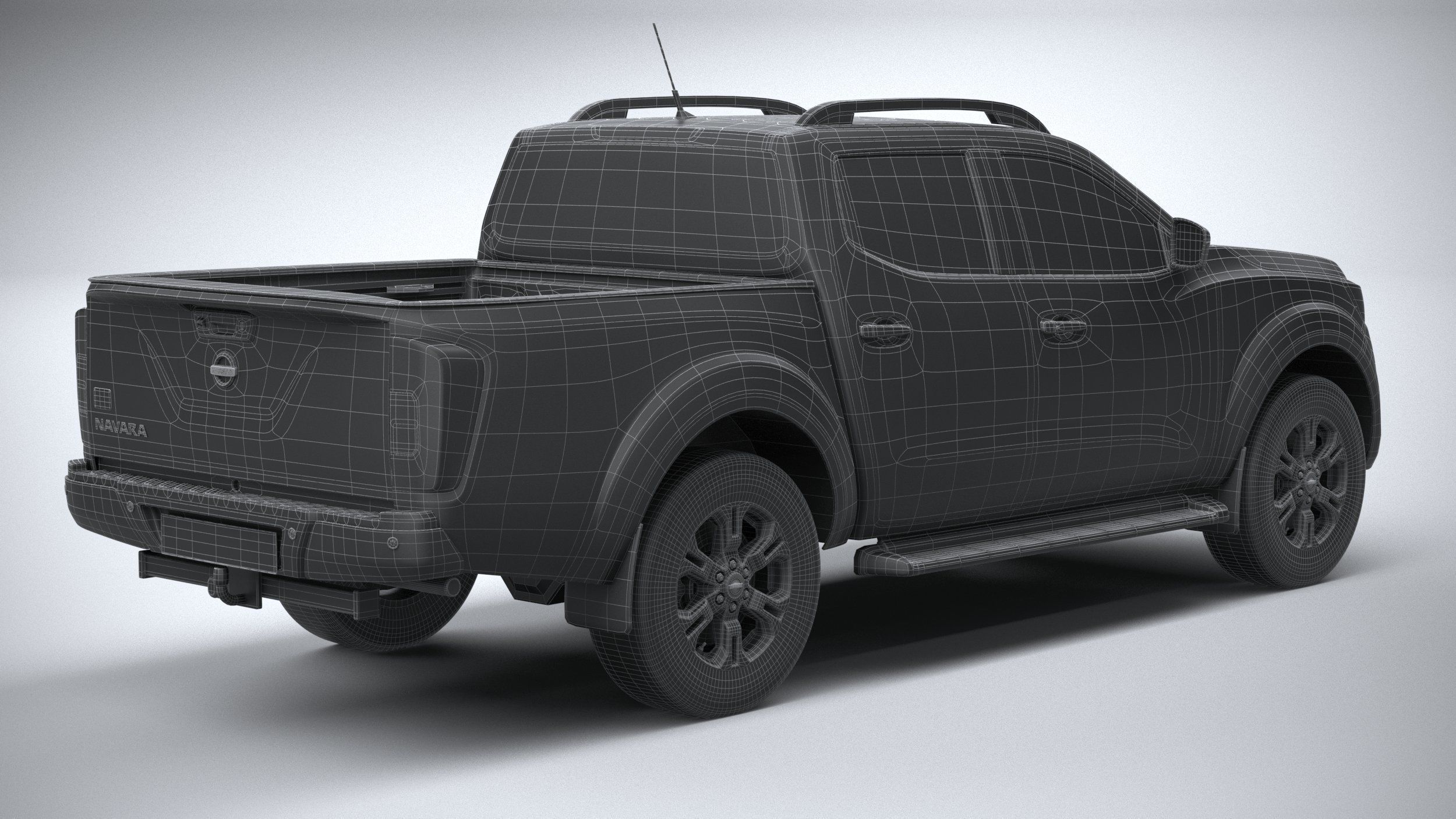Nissan Navara DoubleCab regular 2020 3D model_29