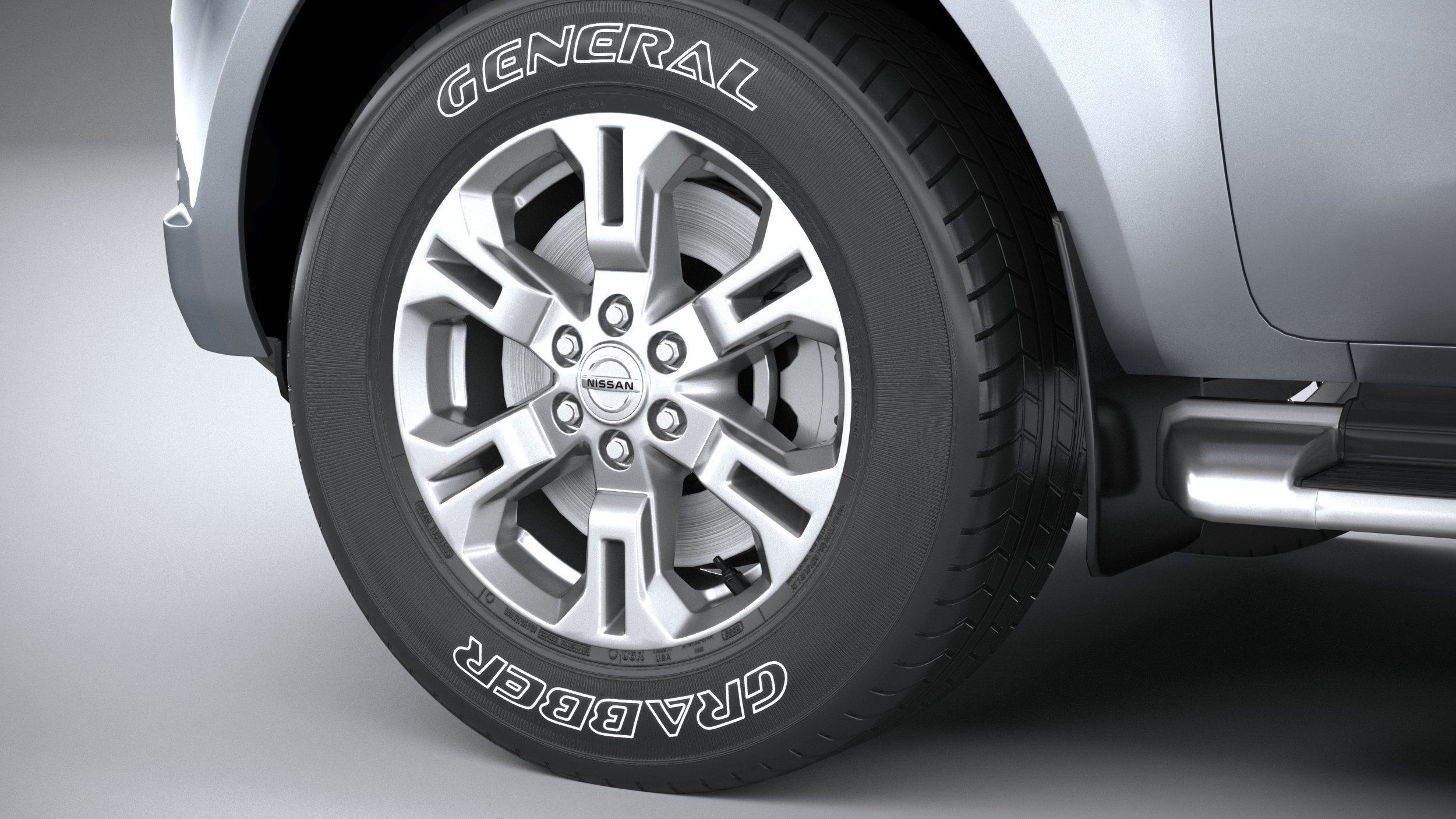 Nissan Navara DoubleCab regular 2020 3D model_16