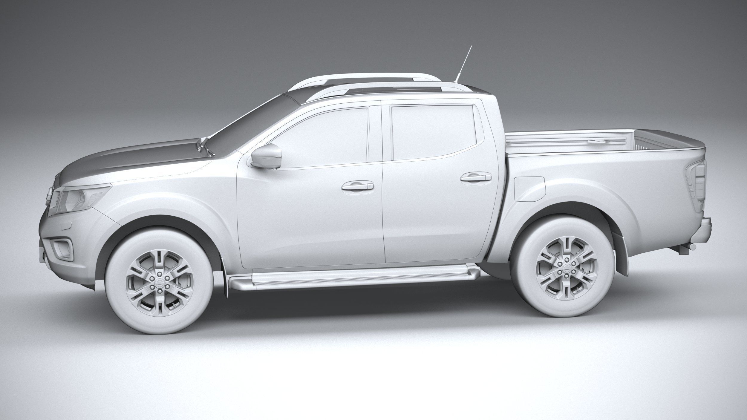 Nissan Navara DoubleCab regular 2020 3D model_22