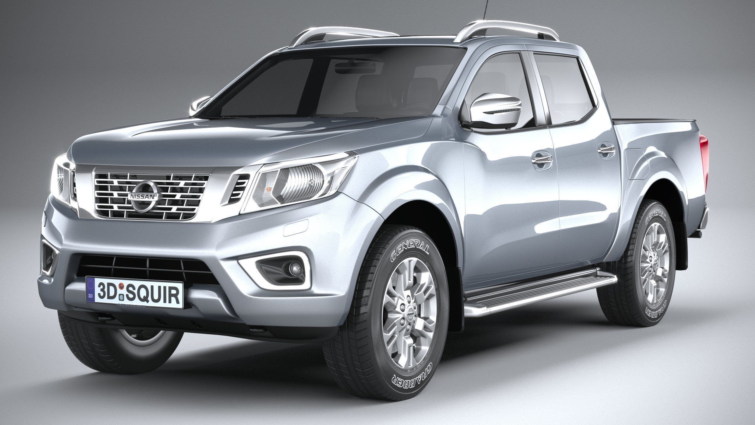 Nissan Navara DoubleCab regular 2020 3D model_2
