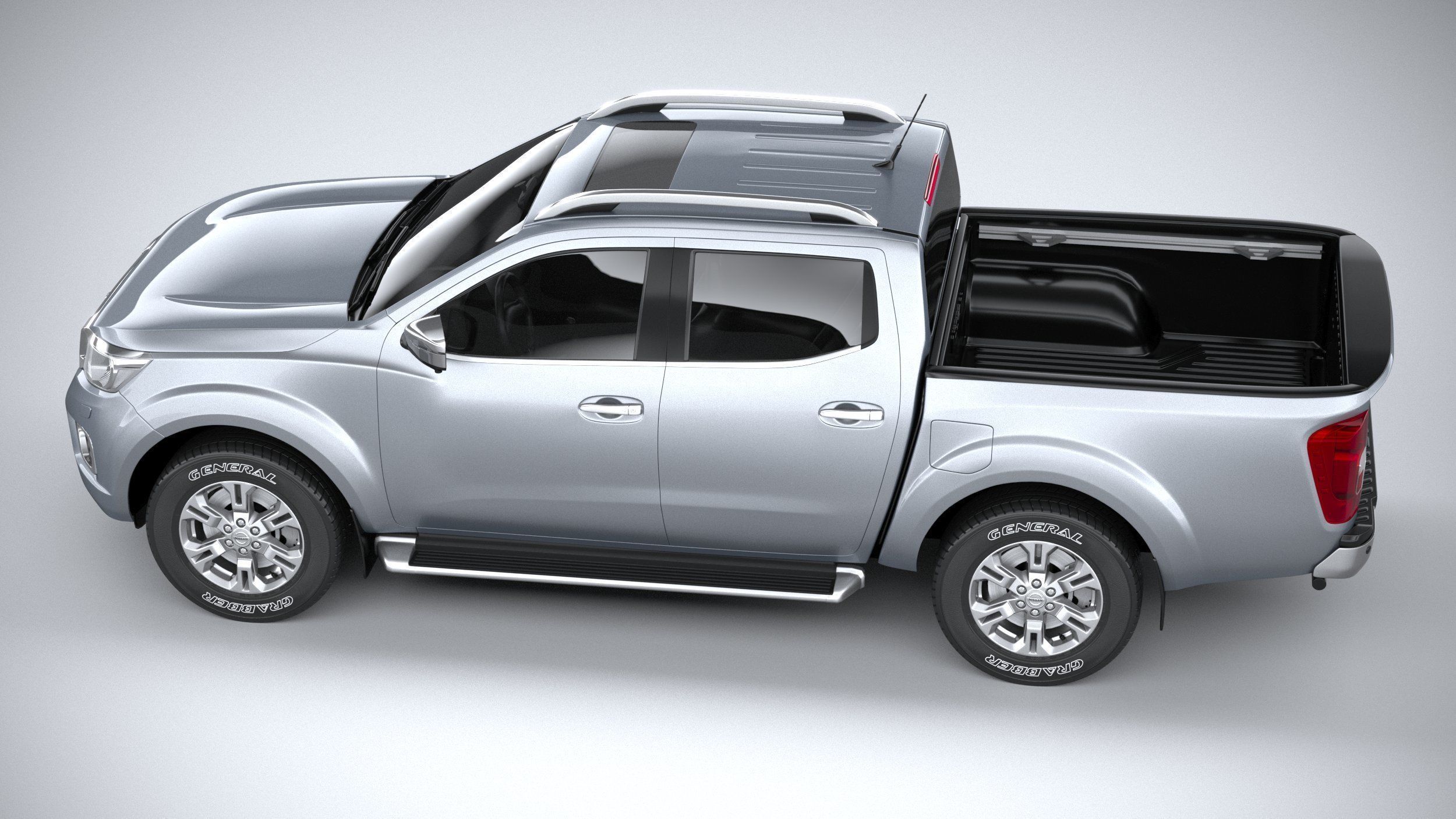 Nissan Navara DoubleCab regular 2020 3D model_9