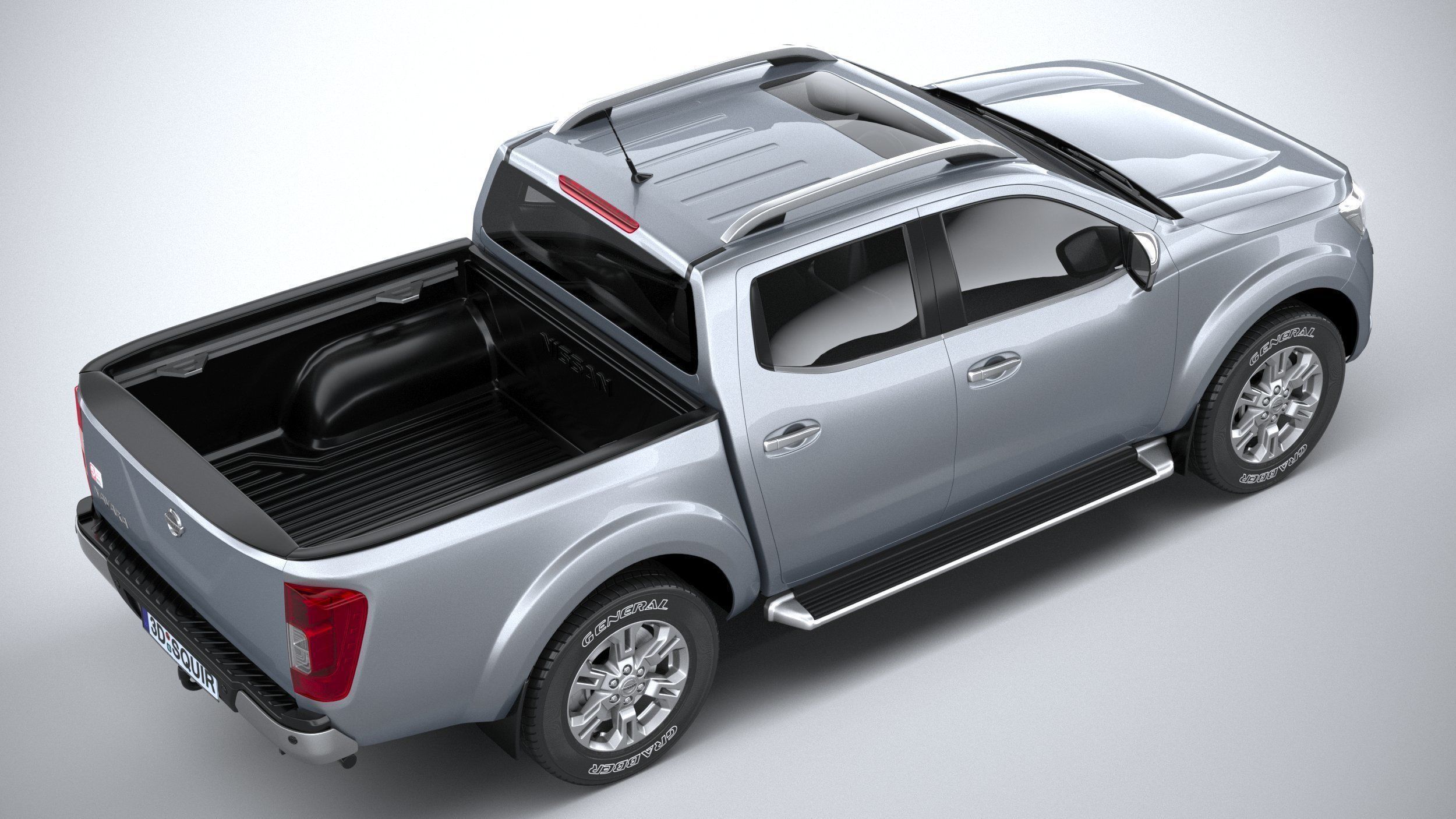 Nissan Navara DoubleCab regular 2020 3D model_10
