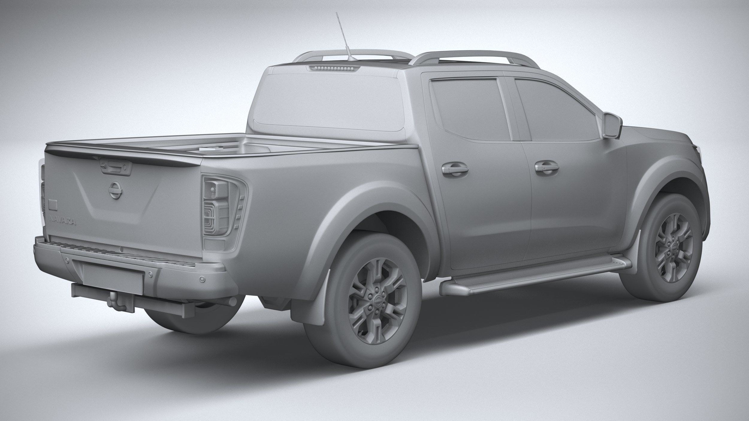 Nissan Navara DoubleCab regular 2020 3D model_25